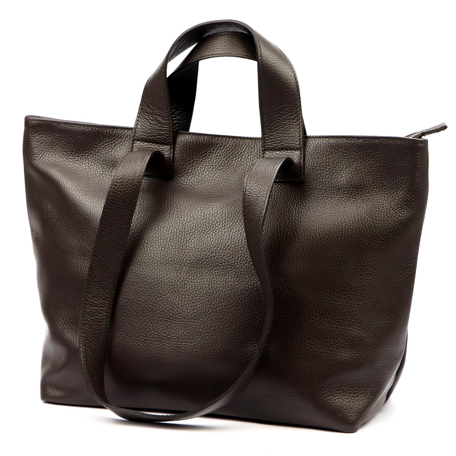 Hnědá Kožená kabelka Luka ORALLOD 870-52