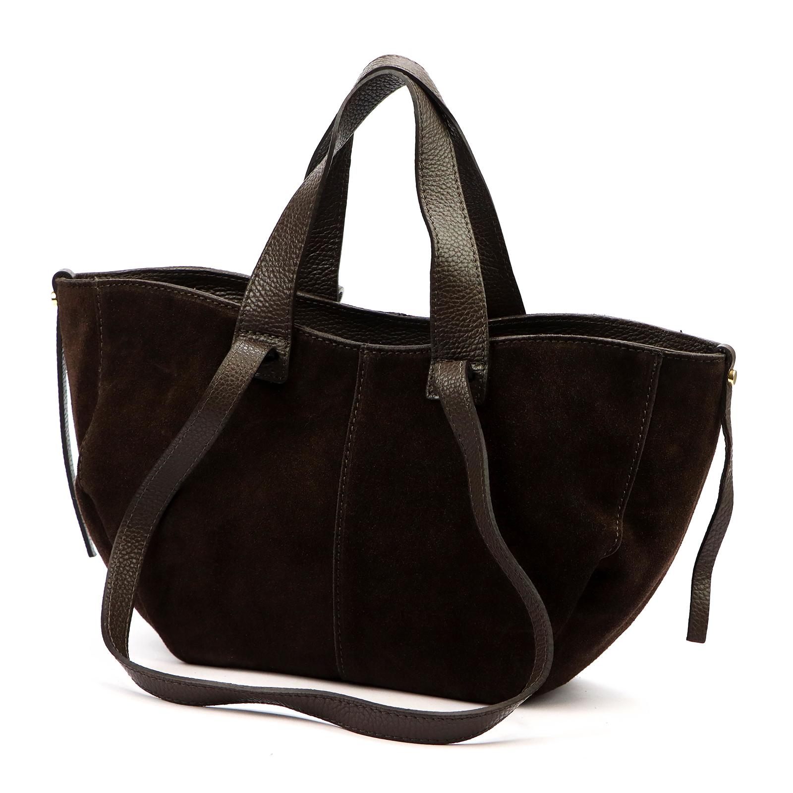 Hnědá Kožená kabelka Luka NM 180-62