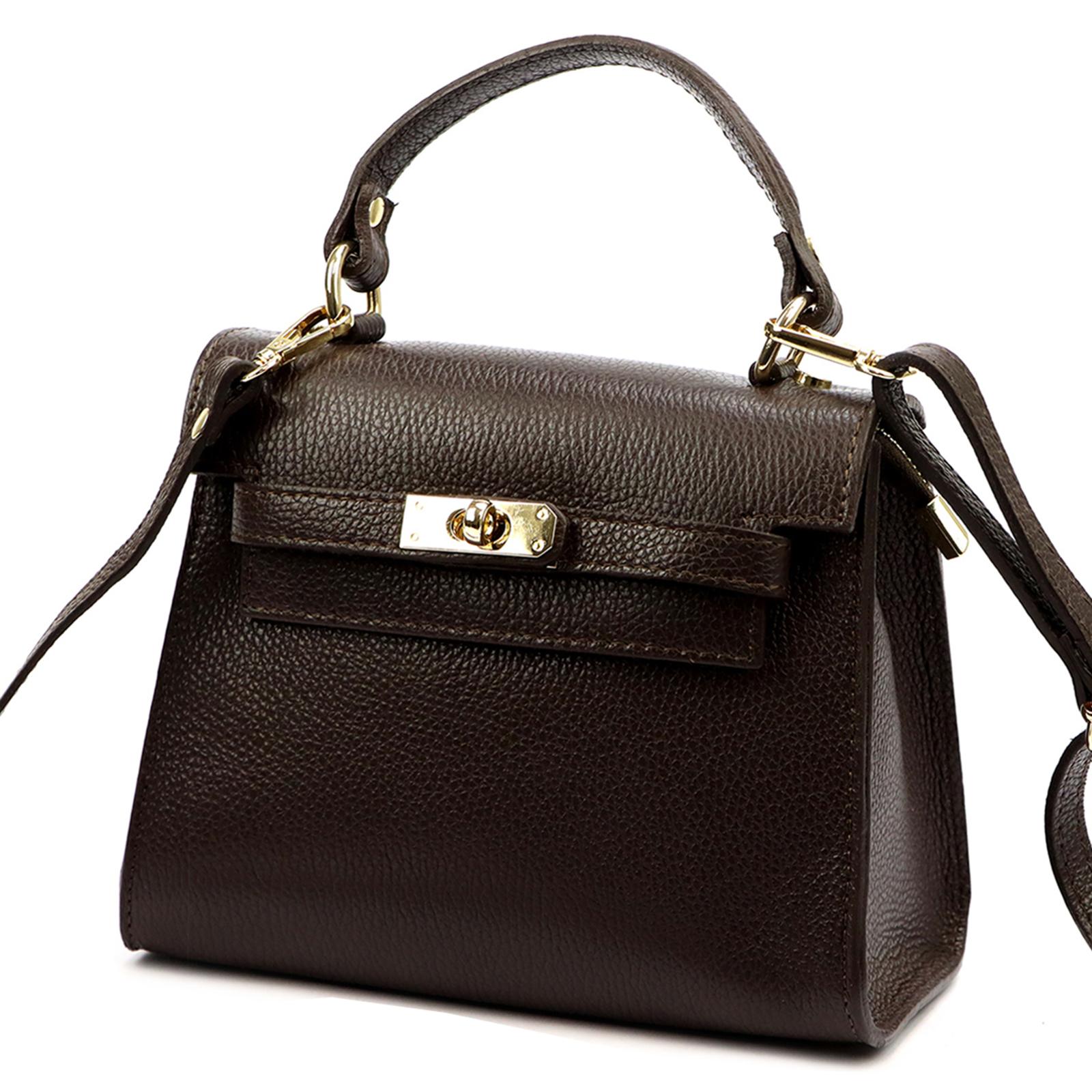 Hnědá Kožená kabelka Luka ORALLOD NM 71-91