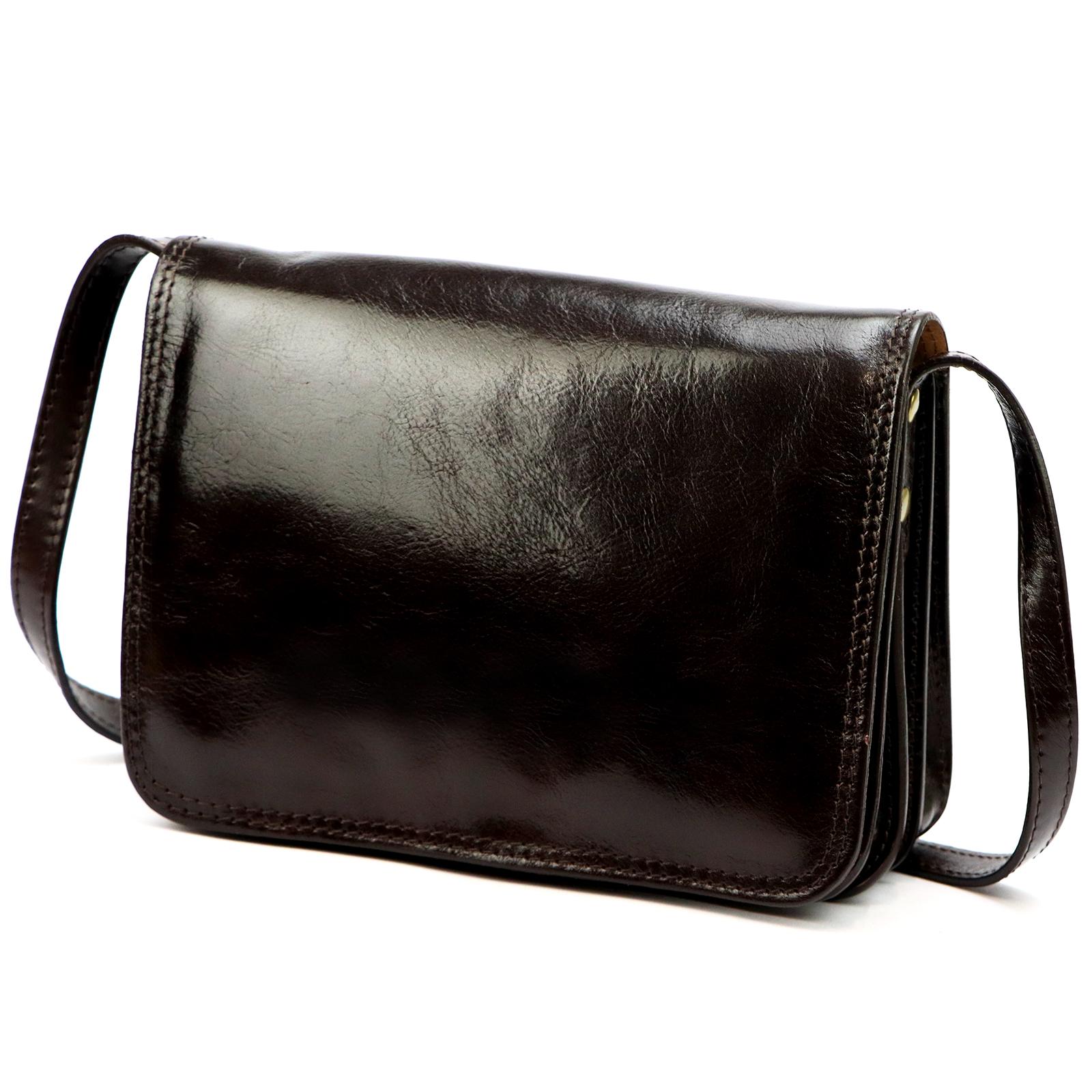 Hnědá Kožená kabelka Florence 801