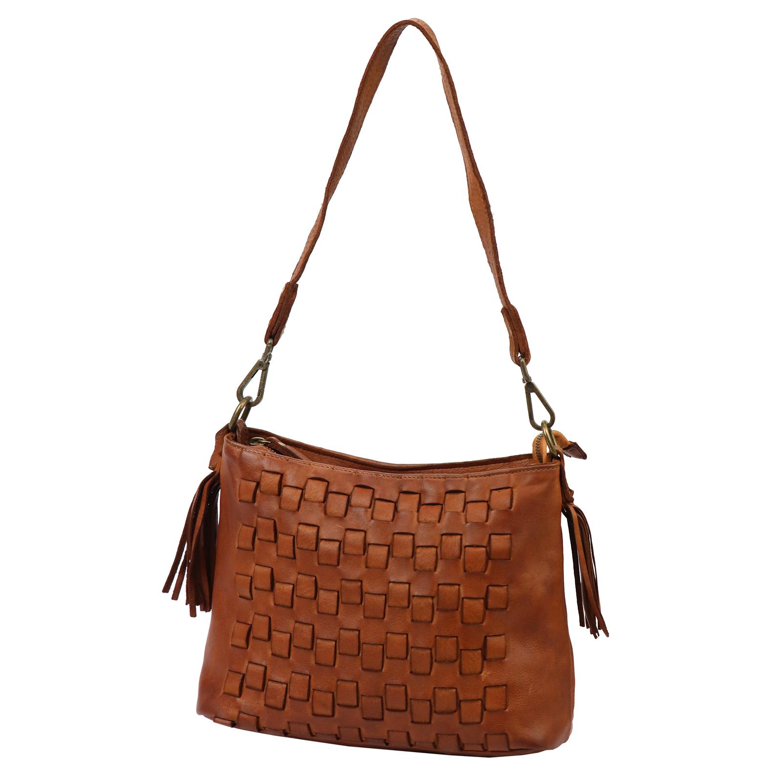 Hnědá Kožená kabelka VS 