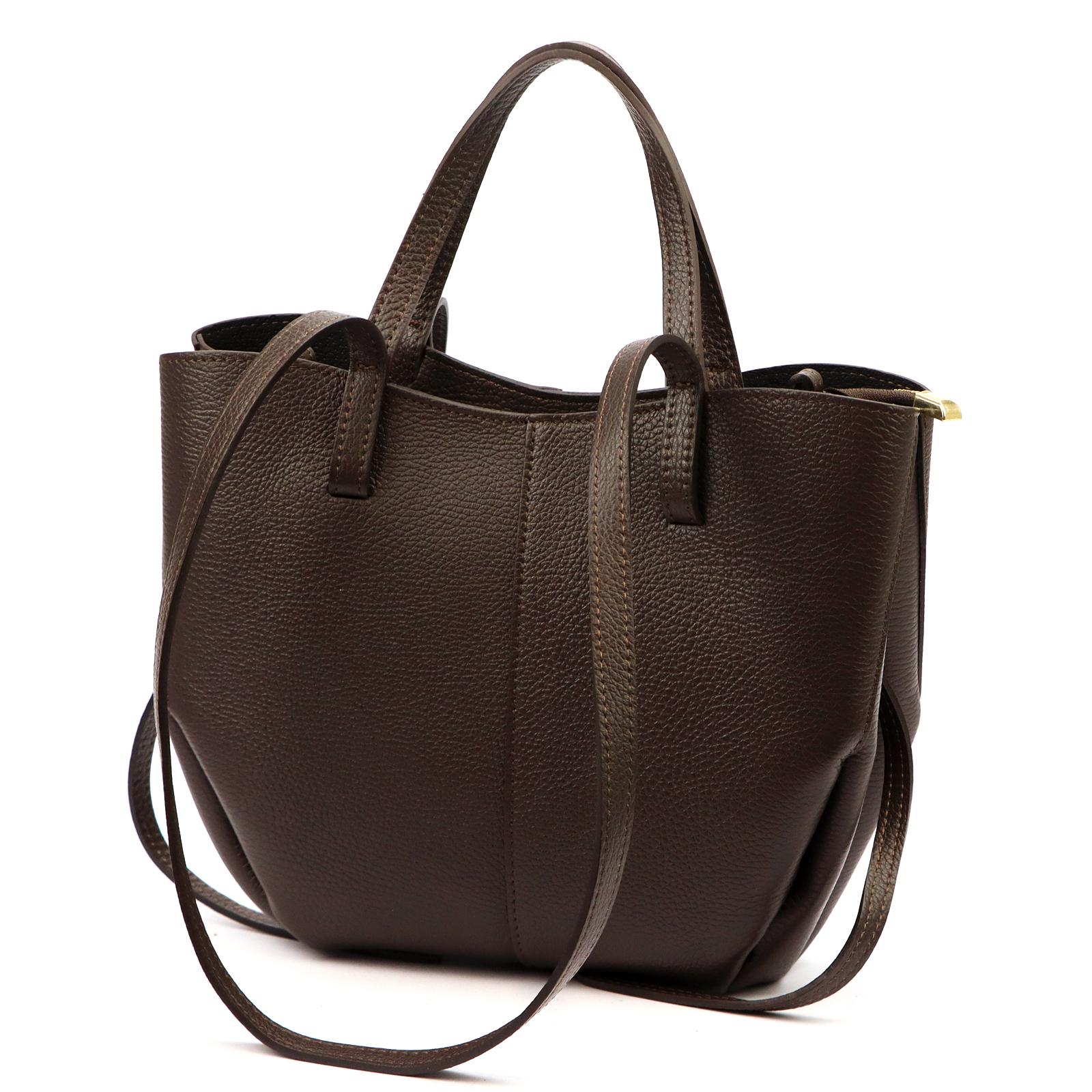 Hnědá Kožená kabelka Luka ORALLOD 280-42