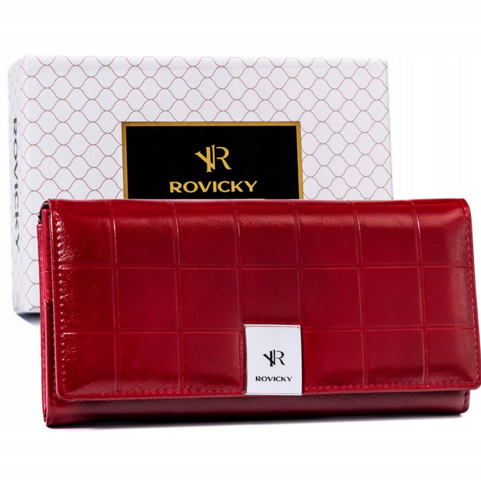 Červená Peněženka Rovicky 3-A72-XPR