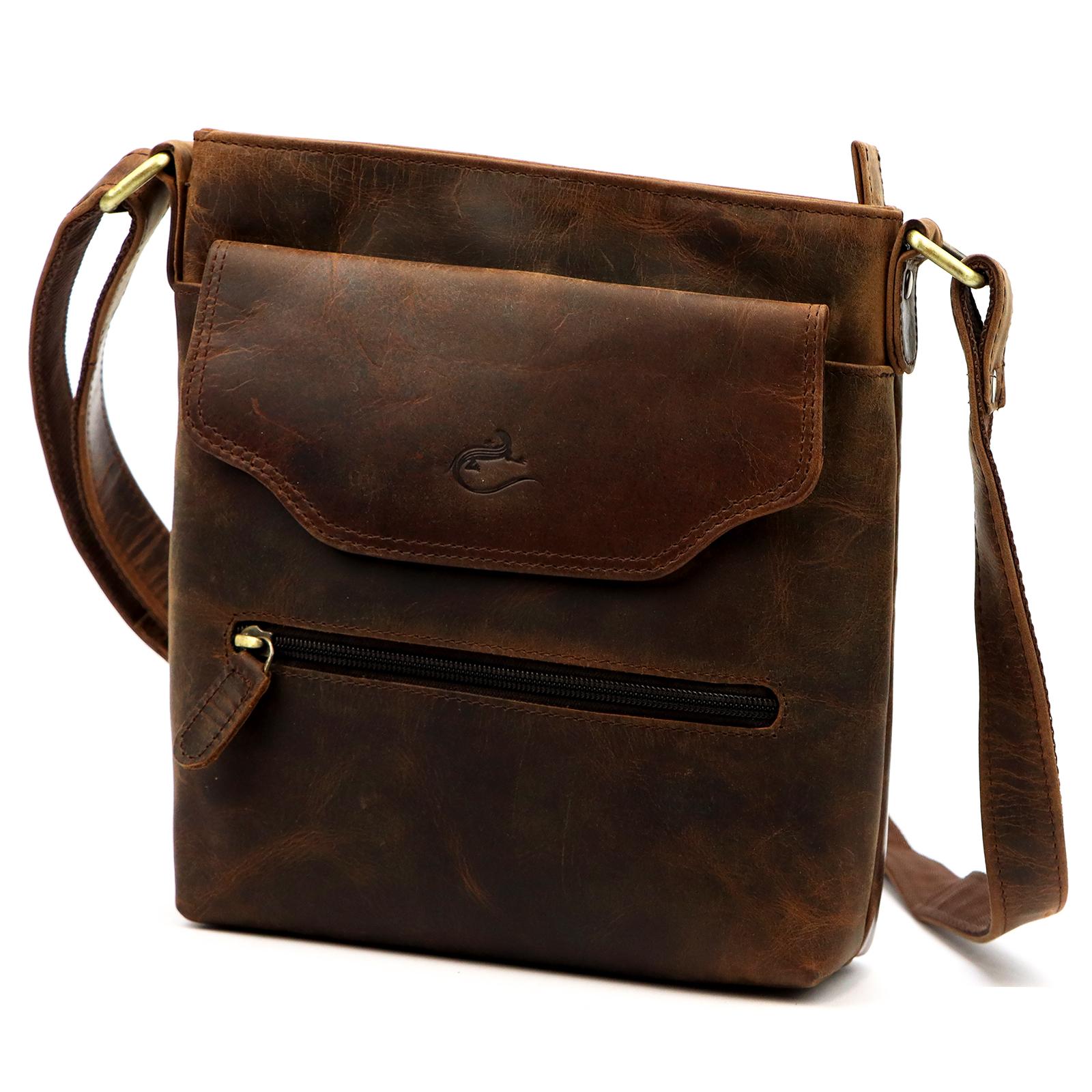 Hnědá Kožená kabelka Andreas 2302H