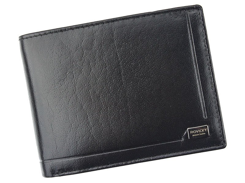 Černá Peněženka Rovicky RAB-640-RPC