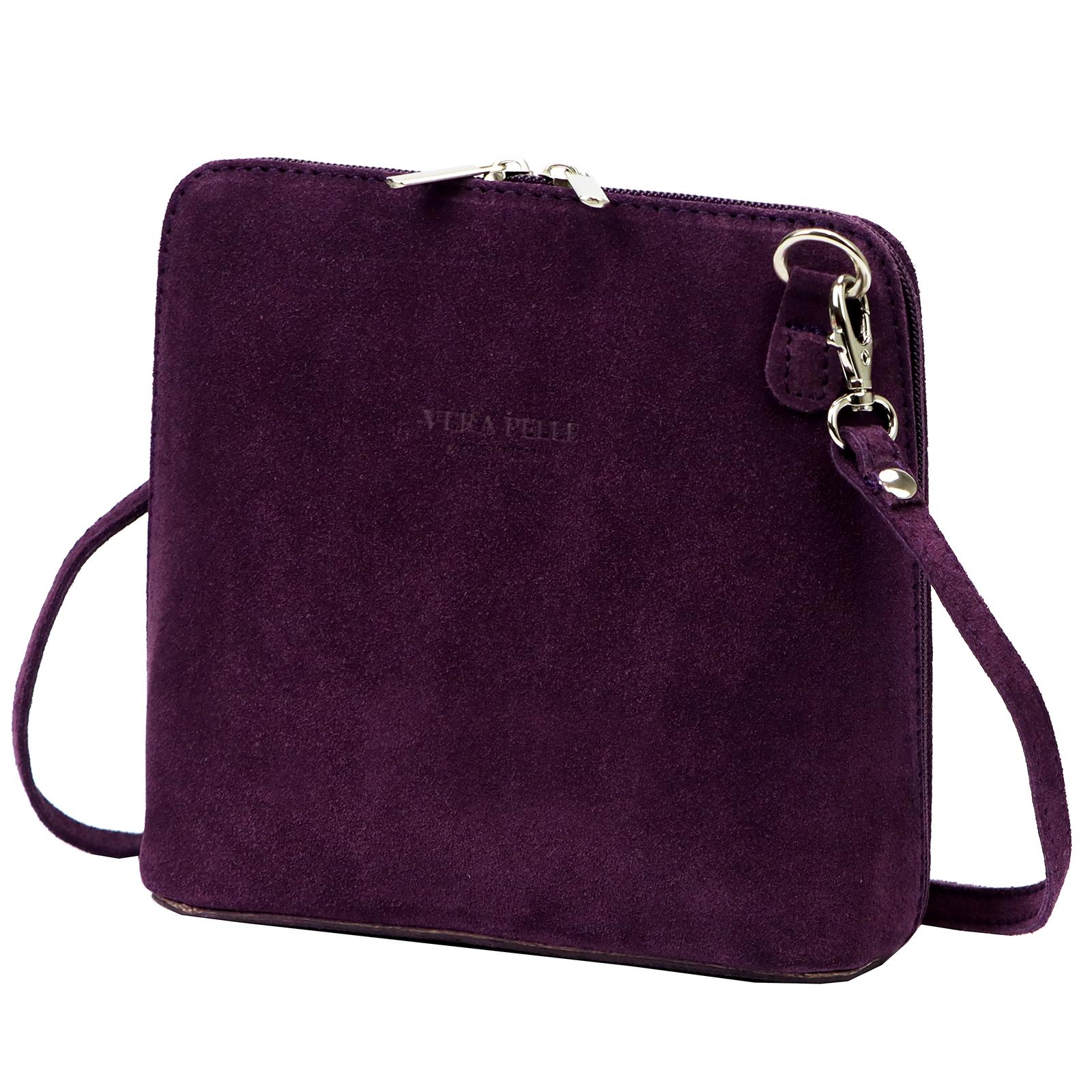 Fialová Kožená kabelka Barberinis 3071