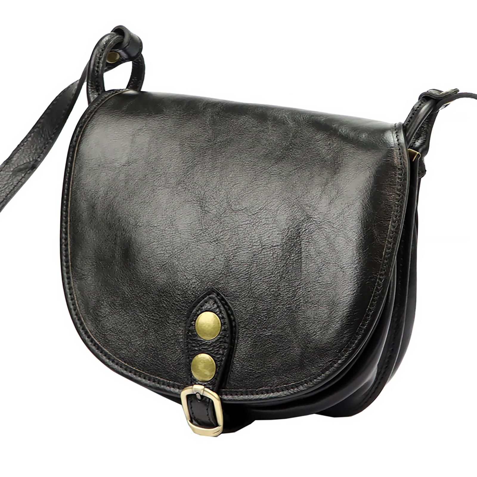 Černá Kožená kabelka Florence NM 3688