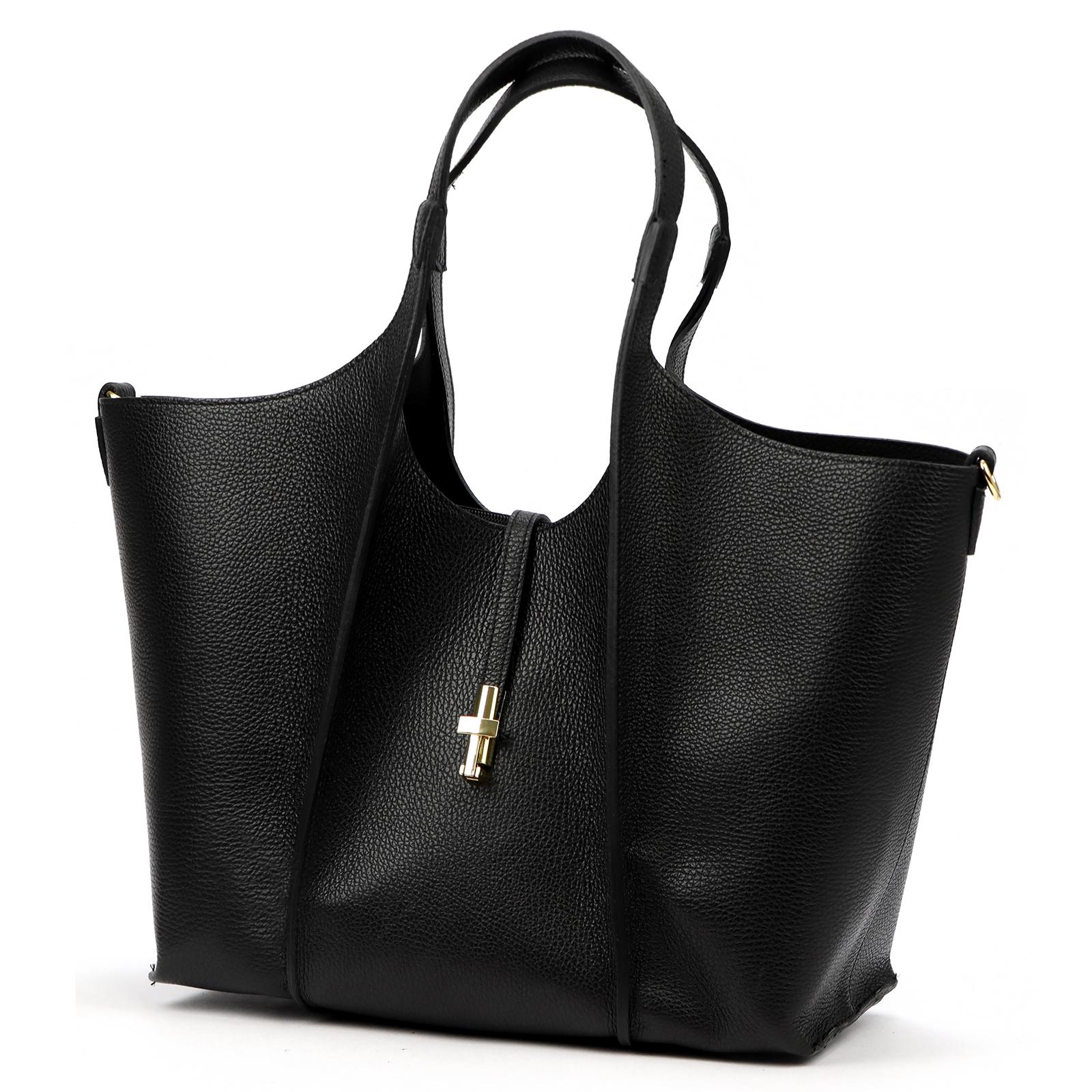 Černá Kožená kabelka Luka ORALLOD 860-62