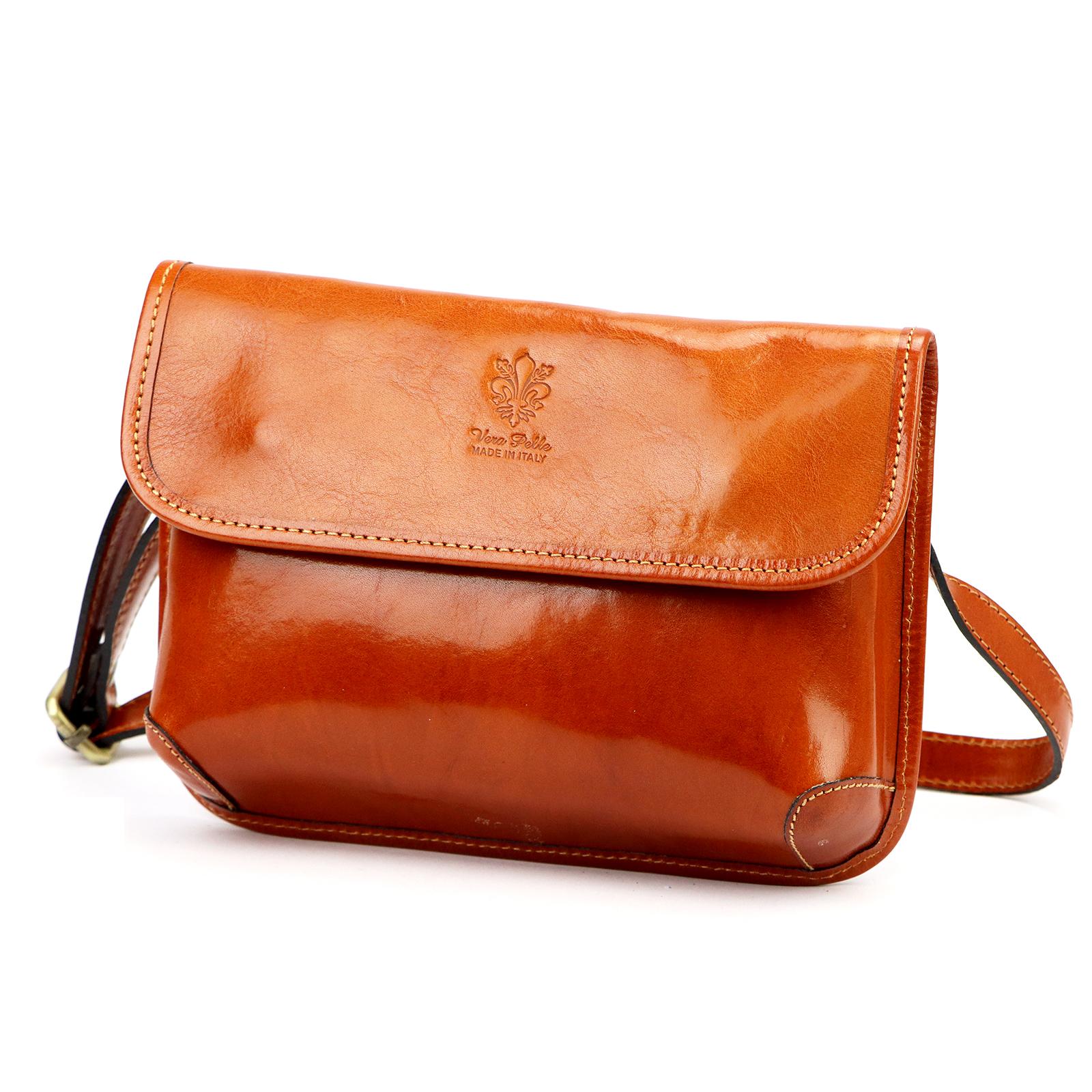 Hnědá Kožená kabelka Florence 07