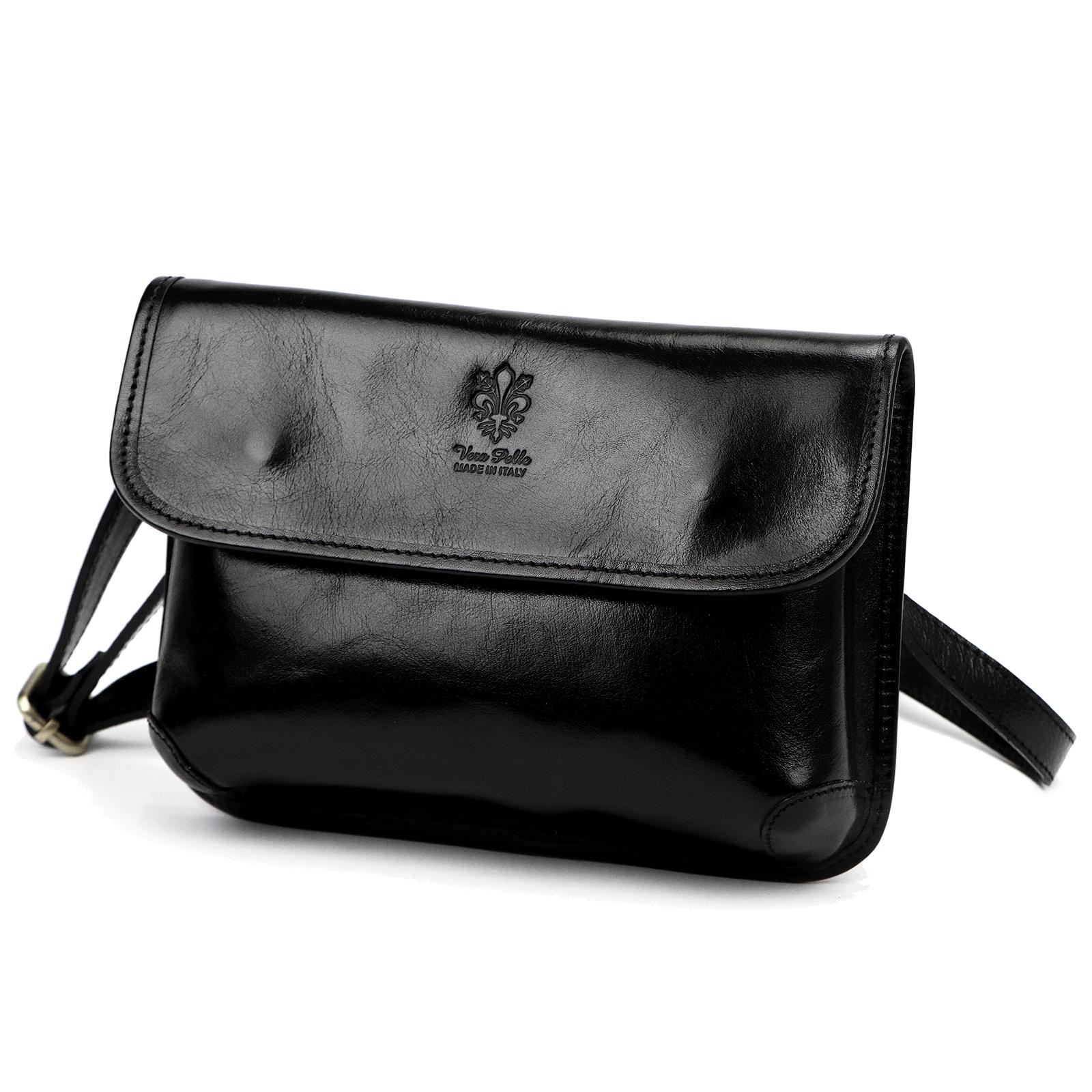 Černá Kožená kabelka Florence 07