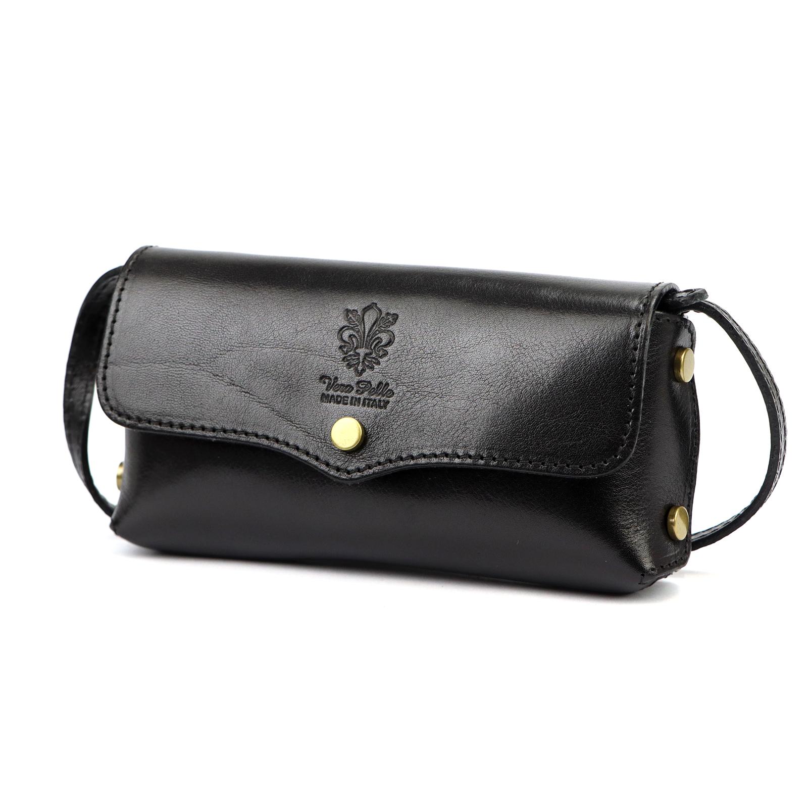 Černá Kožená kabelka Florence 27