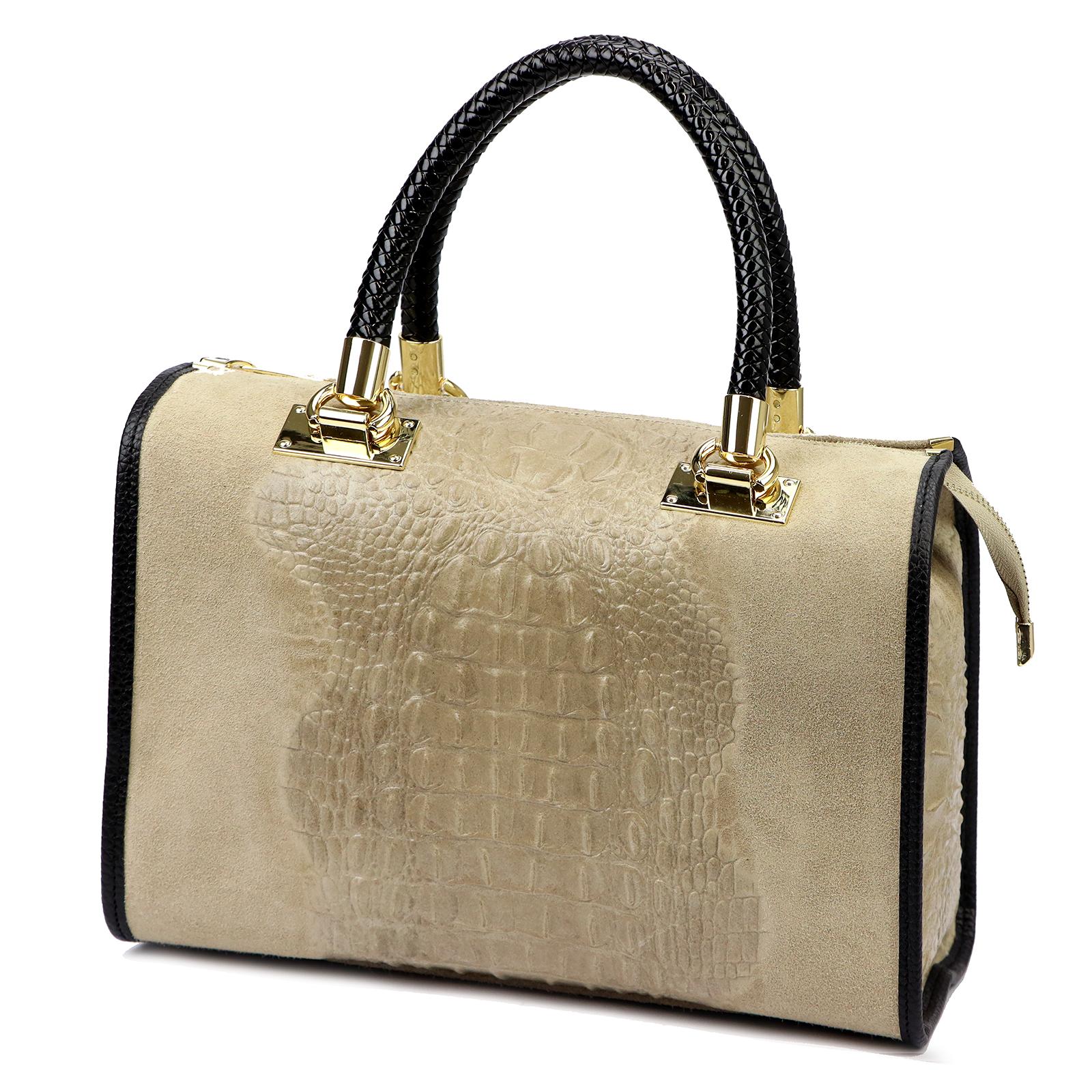 Hnědá Kožená kabelka Luka OCORC 880-52