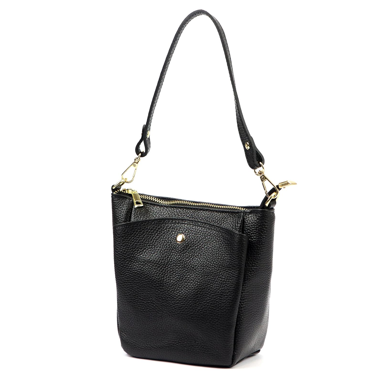 Černá Kožená kabelka Luka ORALLOD 810-62