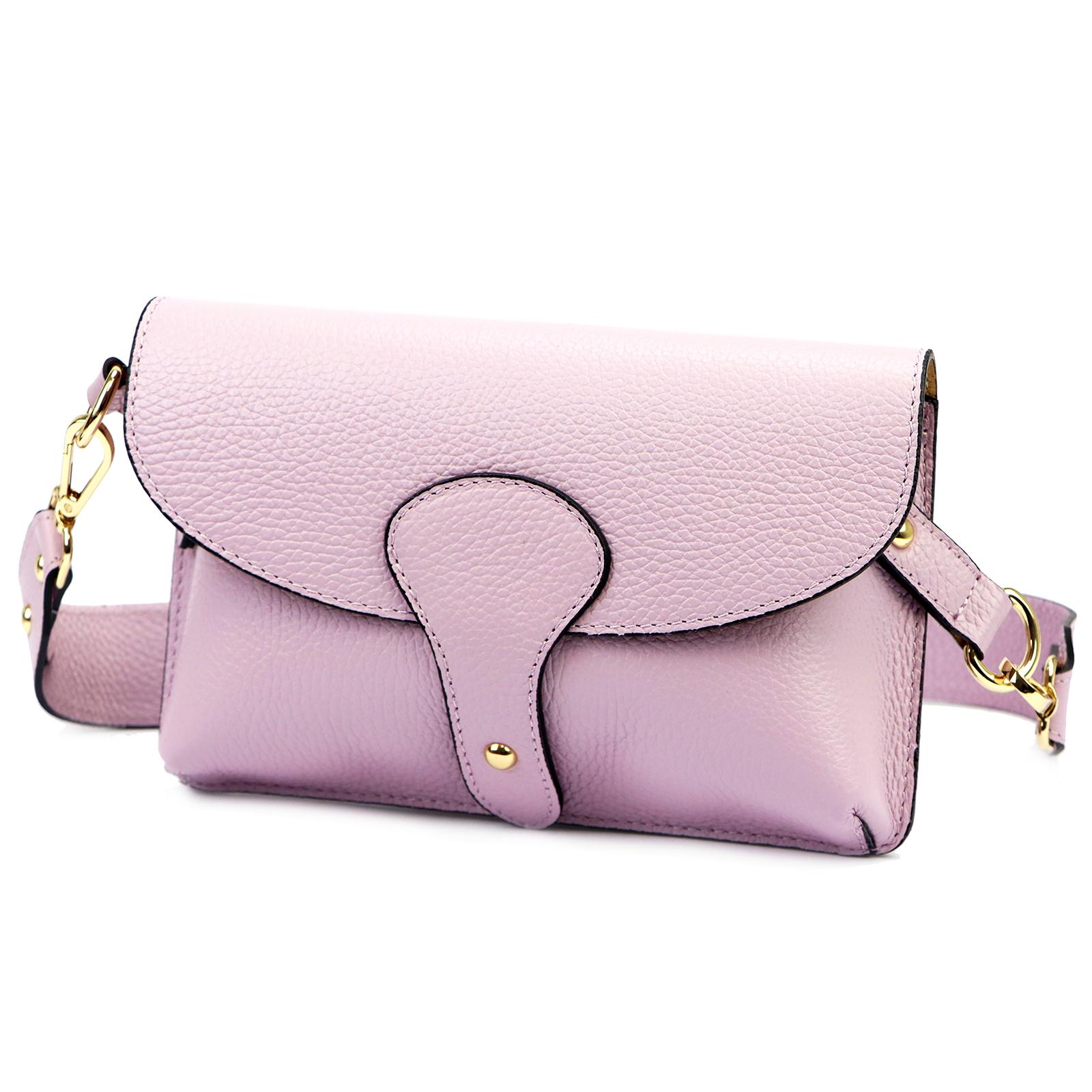 Růžová Kožená kabelka Luka AKMARGATSNI ORALLOD 670-42