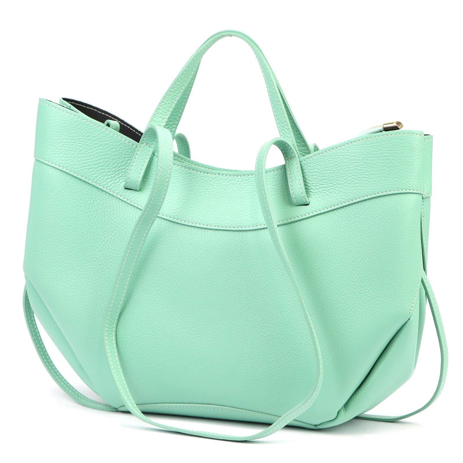 Zelená Kožená kabelka Luka ORALLOD D 520-52