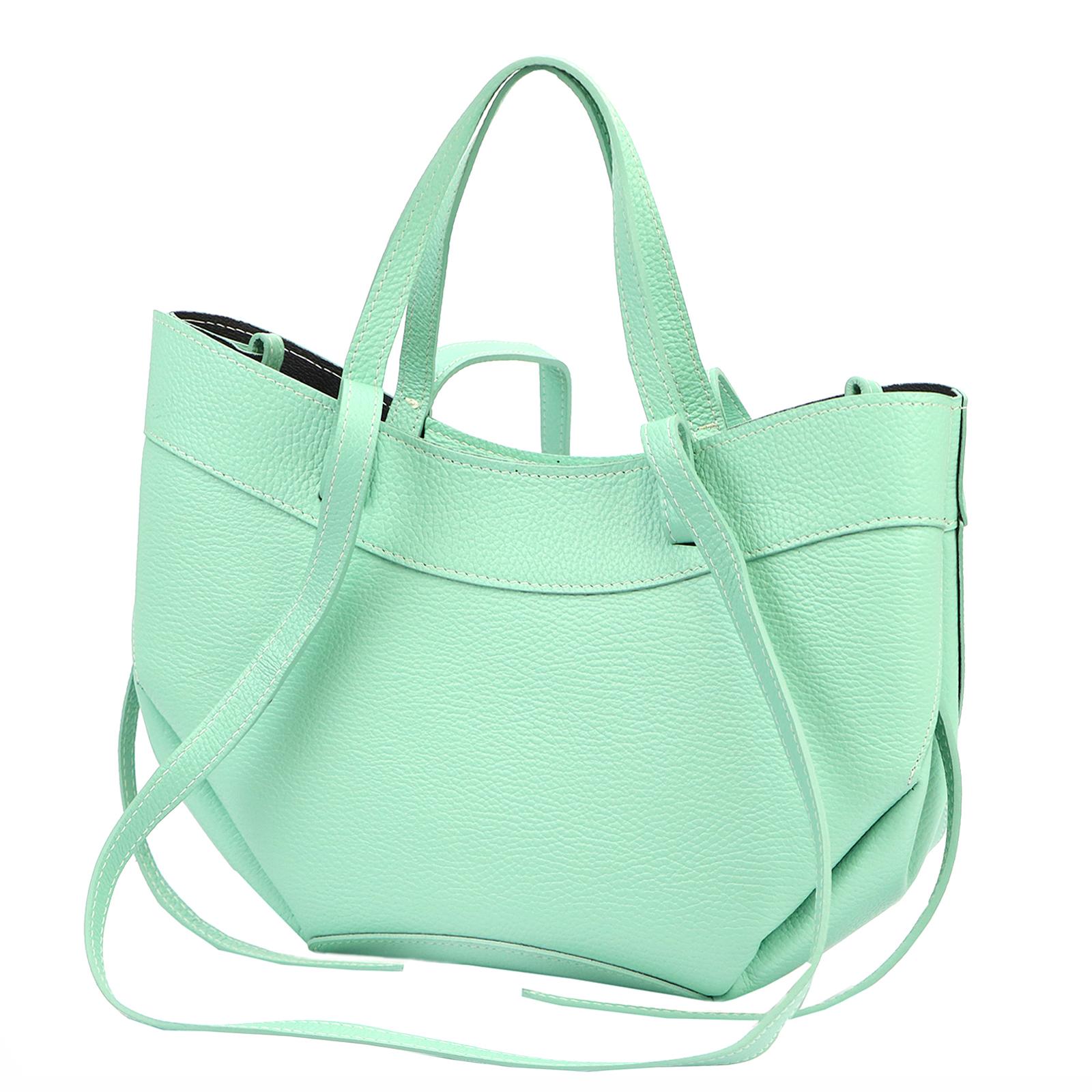 Zelená Kožená kabelka Luka ORALLOD 520-52