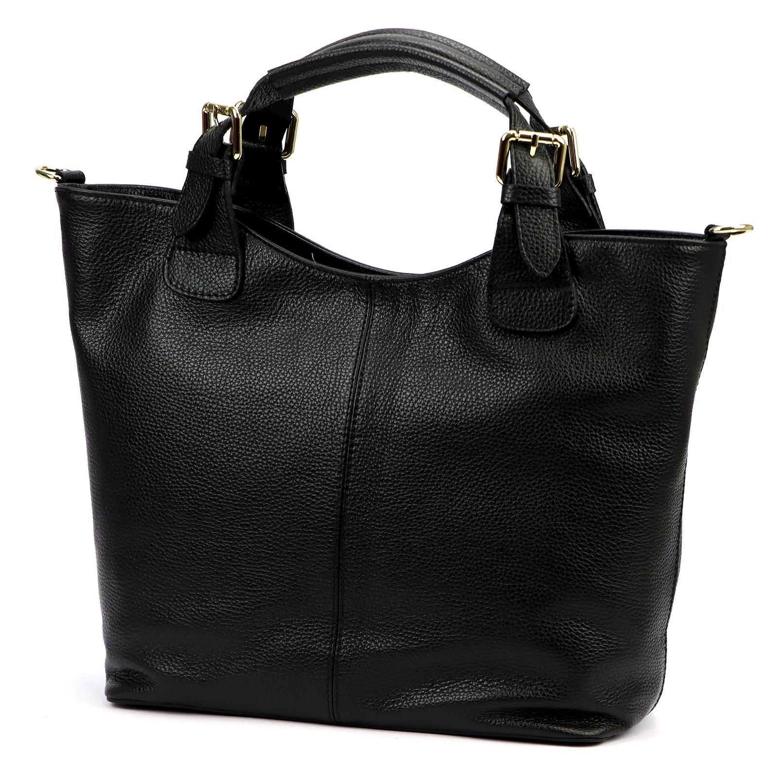 Černá Kožená kabelka Luka ORALLOD 801-62