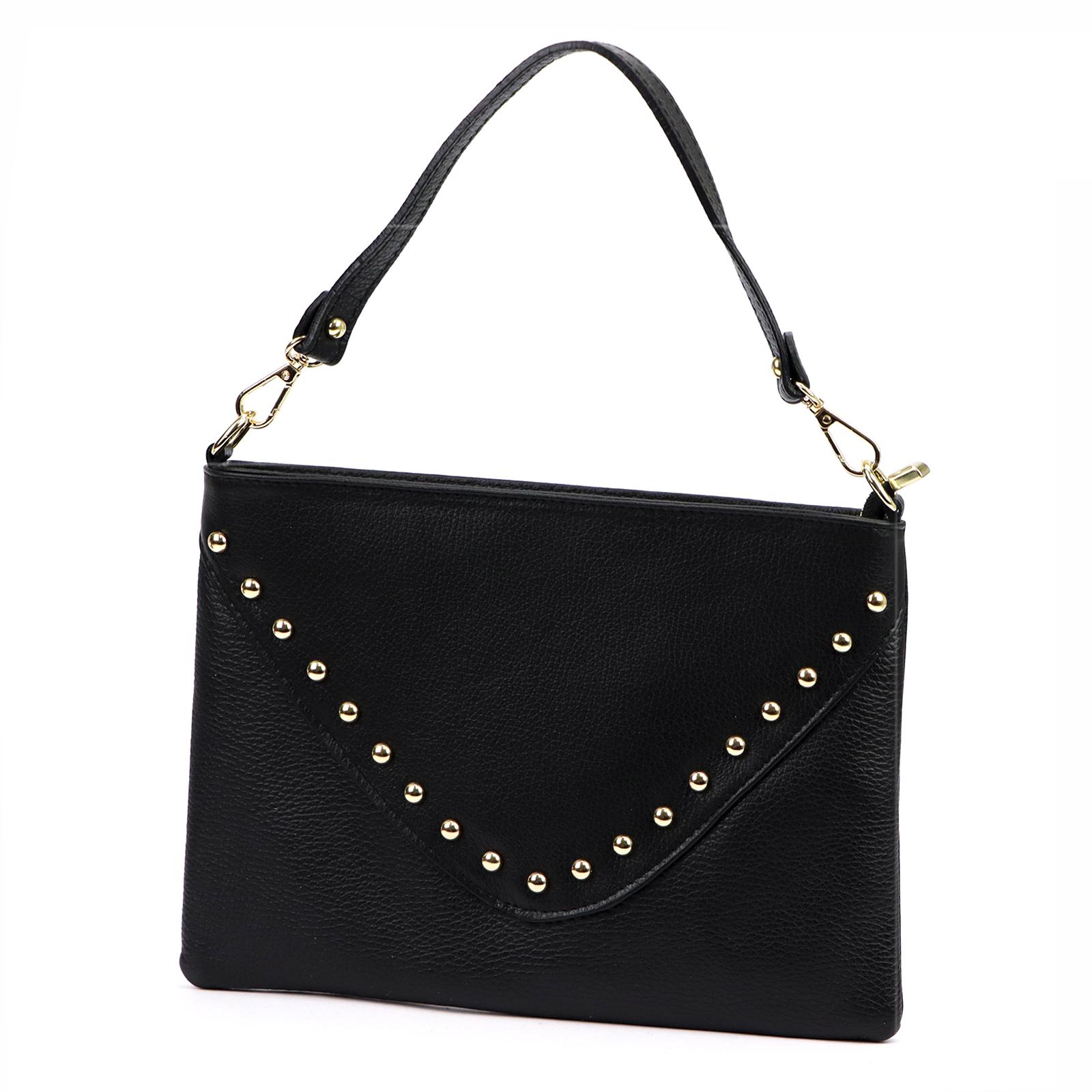 Černá Kožená kabelka Luka ORALLOD 301-62