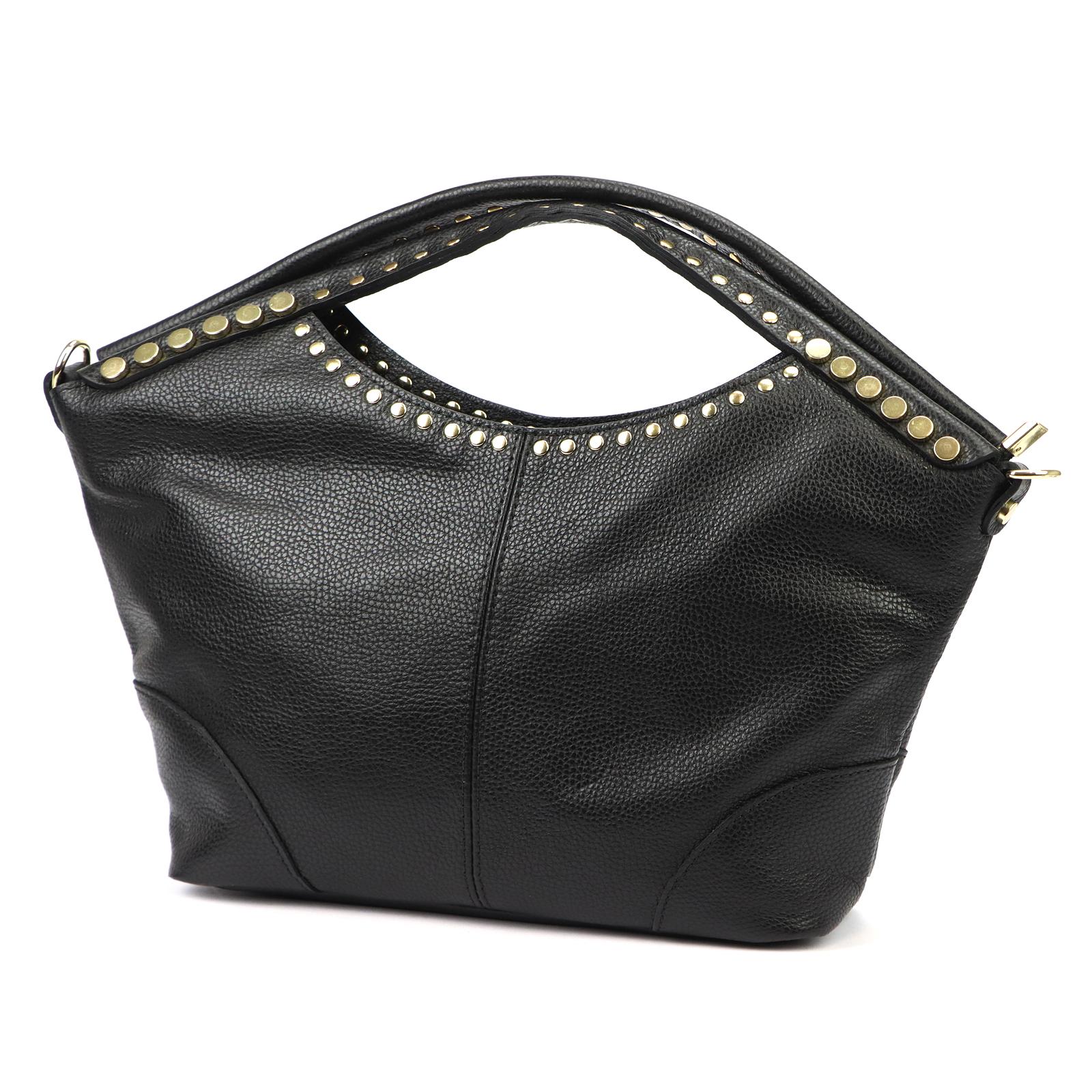 Černá Kožená kabelka Camilla ORALLOD NM 300.01 MUIMERP