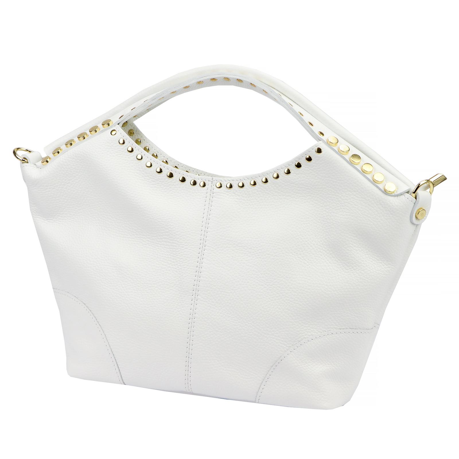 Bílá Kožená kabelka Camilla ORALLOD NM 300.01 MUIMERP