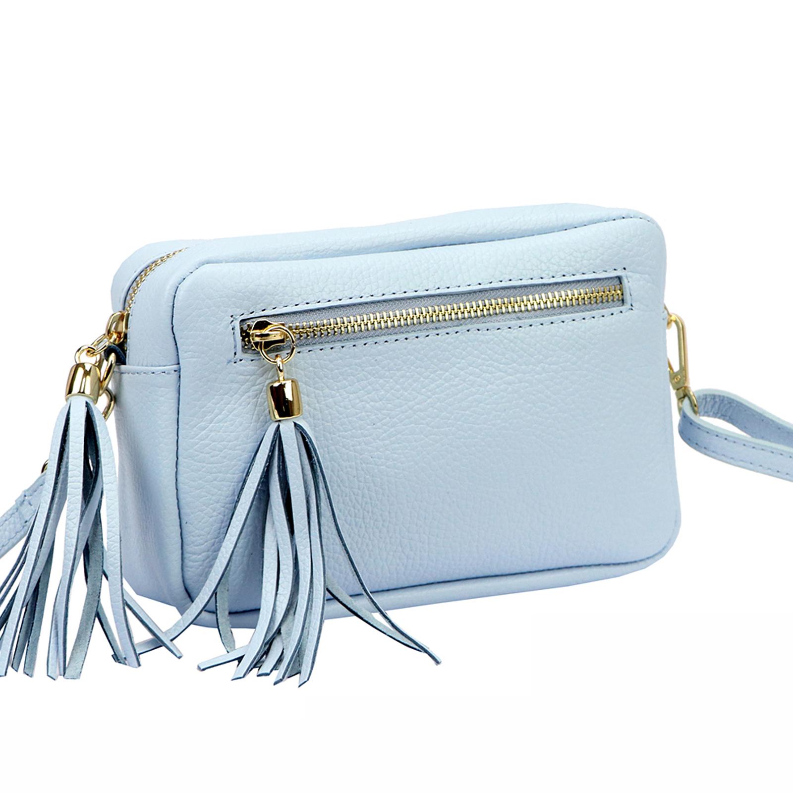 Modrá Kožená kabelka Luka DLOG ORALLOD 030-02