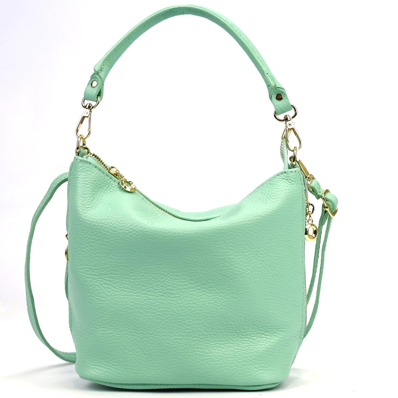 Zelená Kožená kabelka Patrizia DLOG 040-914