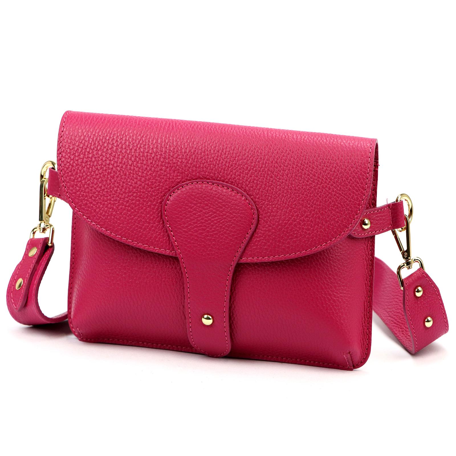 Růžová Kožená kabelka Luka )330-52( AKMARGATSNI ORALLOD D 670-42