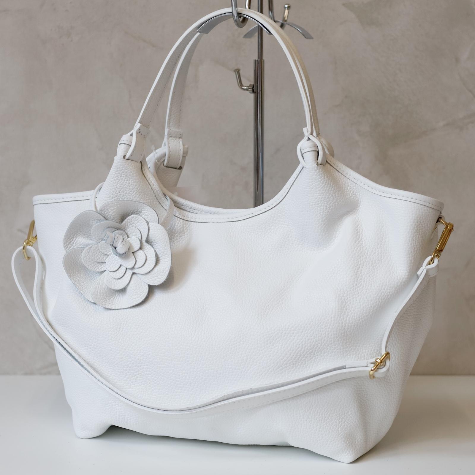 Bílá Kožená kabelka Luka REWOLF + ORALLOD 130-62