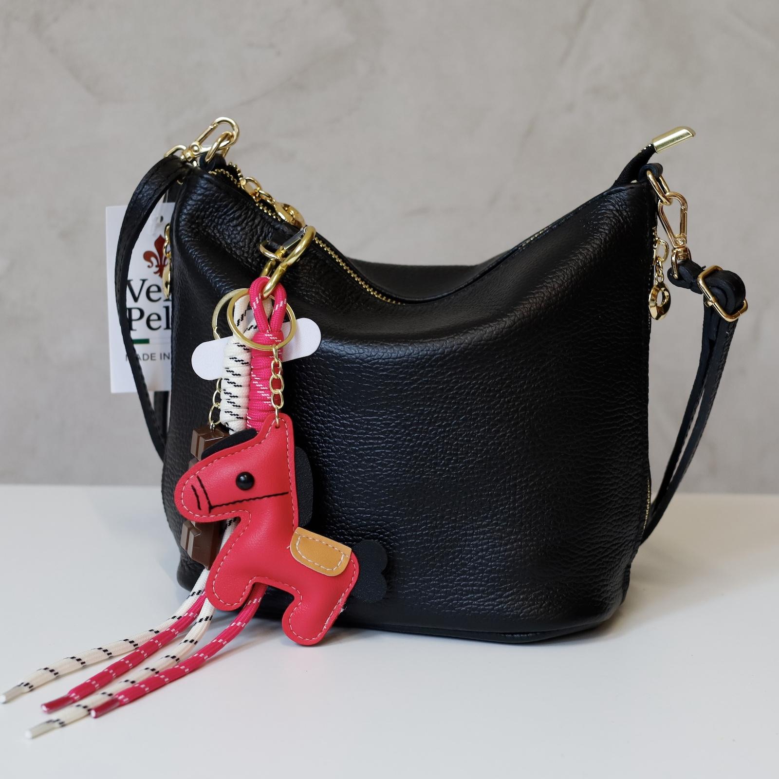 Černá Kožená kabelka Luka ESROH-OCOHC + ORALLOD 011-62