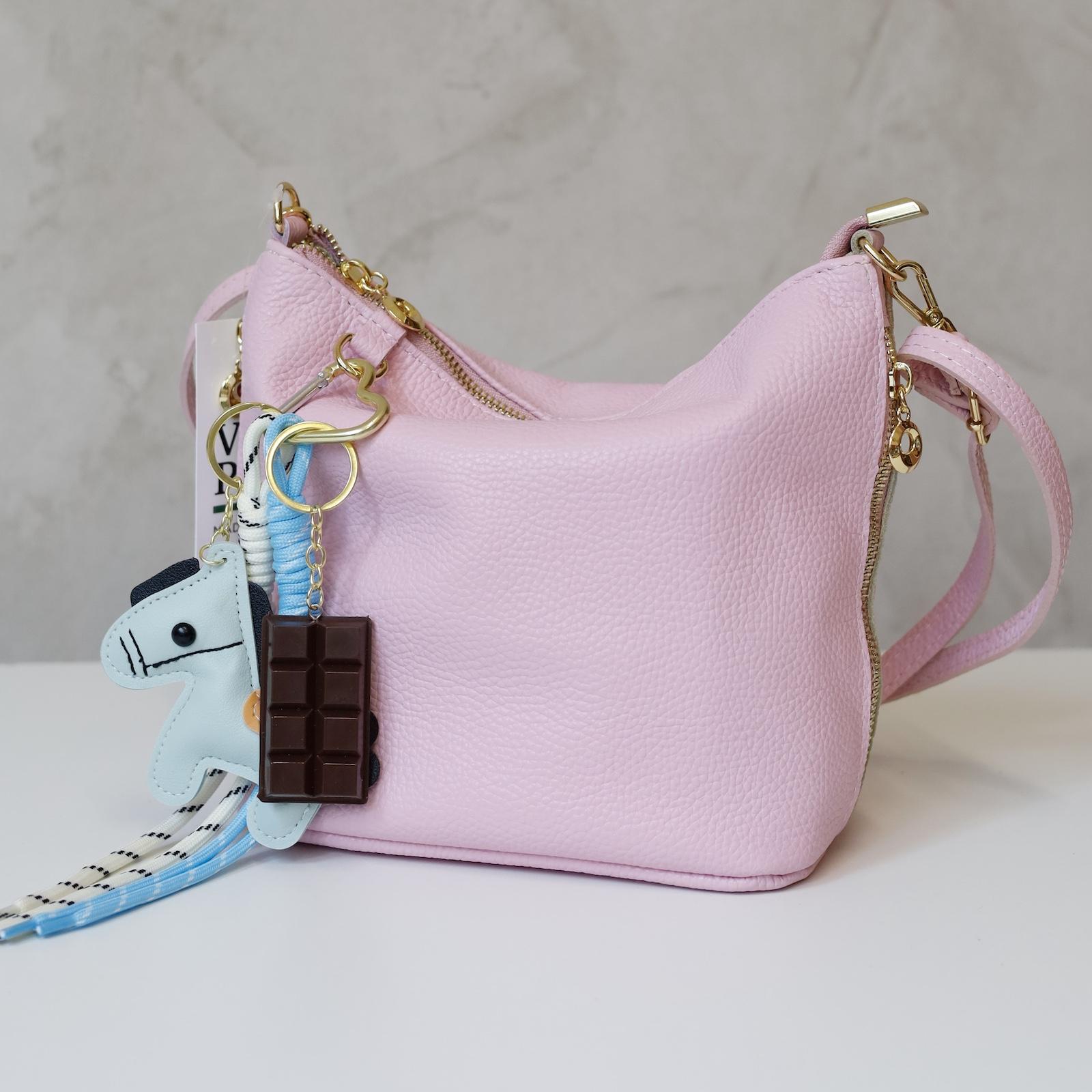 Béžová Kožená kabelka Luka ESROH-OCOHC + ORALLOD 011-62