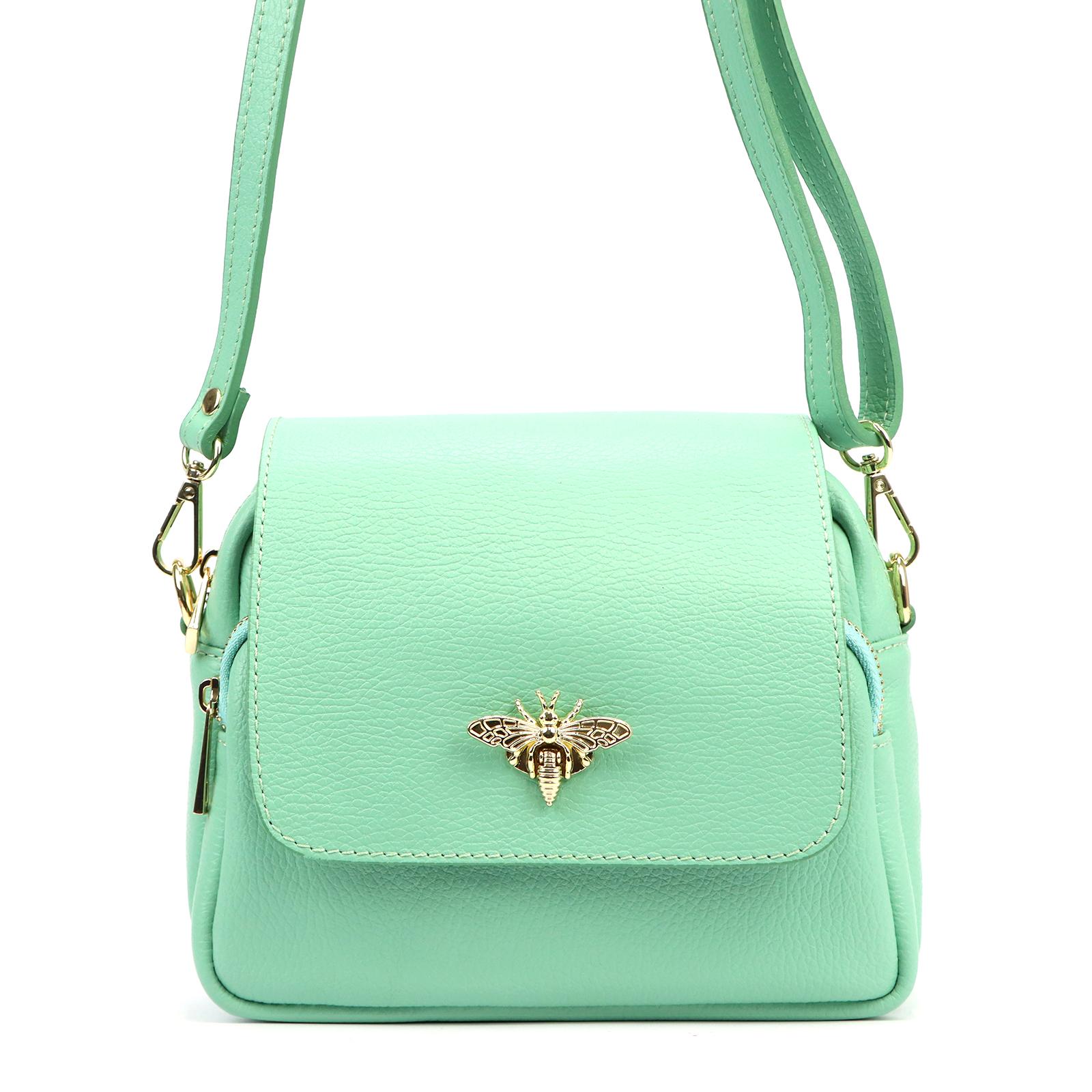 Zelená Kožená kabelka Luka zzzB ORALOD 86-91