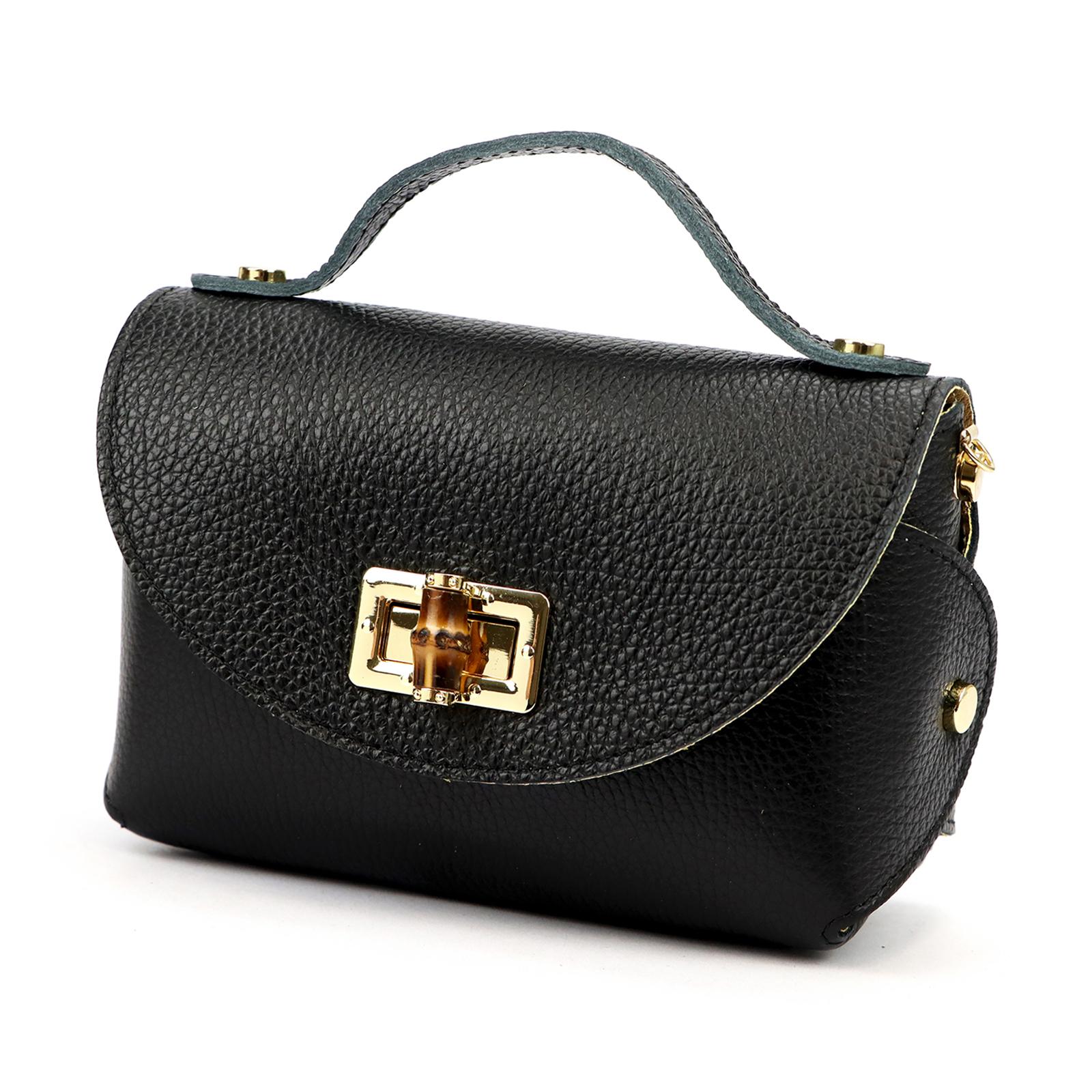 Černá Kožená kabelka Luka ORALLOD 601-62