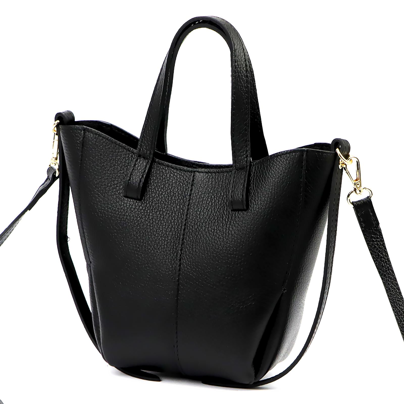 Černá Kožená kabelka Luka ORALLOD 421-62