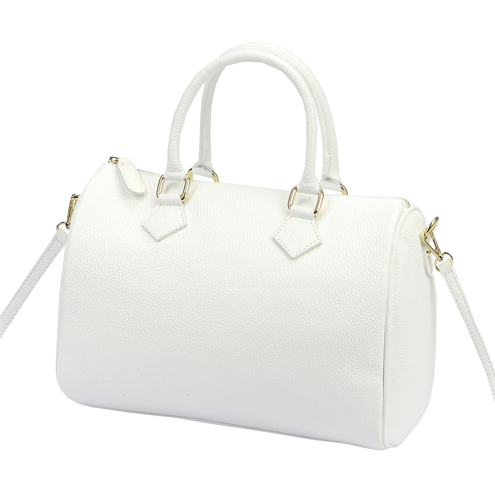 Bílá Kožená kabelka Luka ORALLOD 021-62