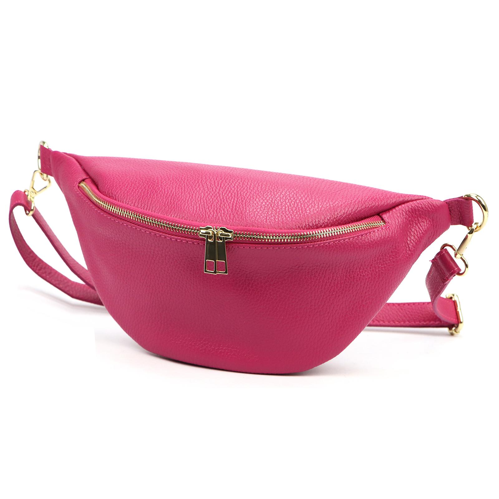 Růžová Kožená kabelka Luka ORALLOD 090-62