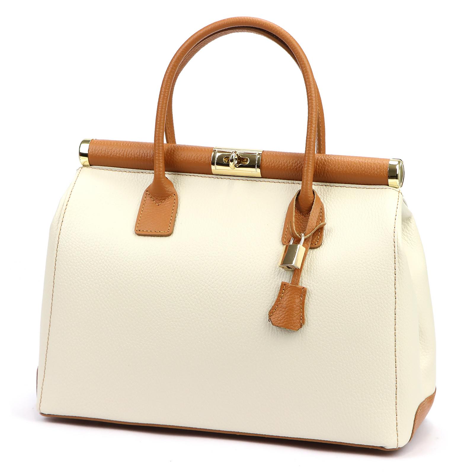 Béžová Kožená kabelka Luka ORALLOD 200-62