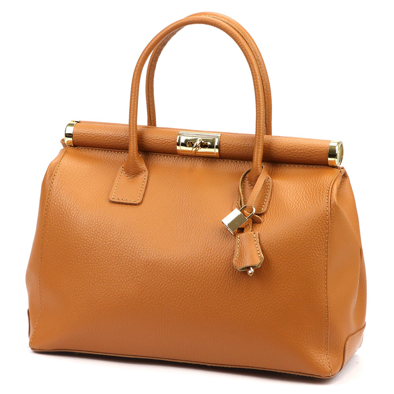 Hnědá Kožená kabelka Luka ORALLOD 200-62