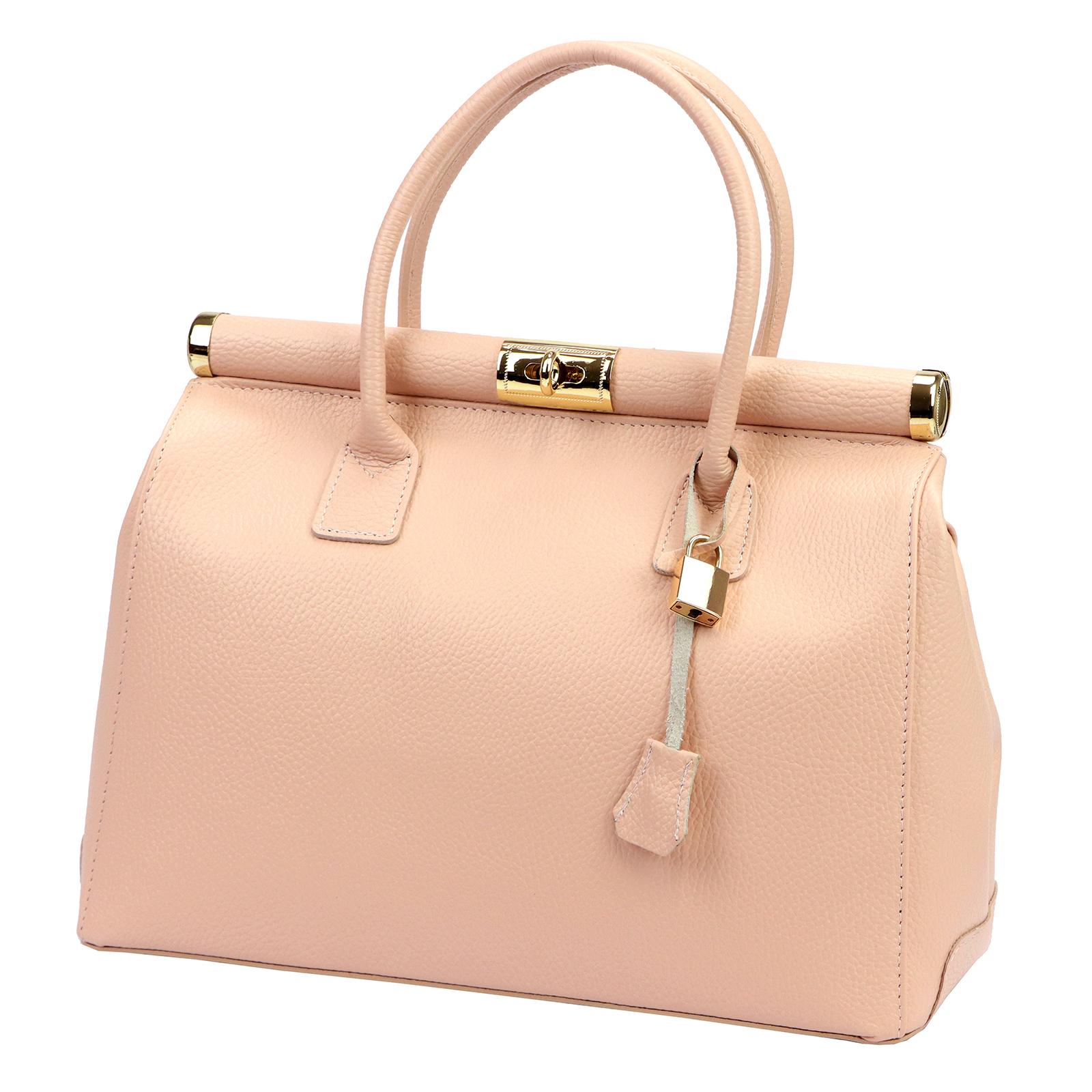 Růžová Kožená kabelka Luka ORALLOD 200-62