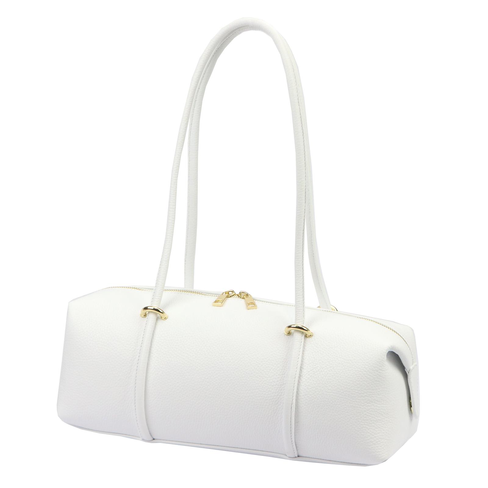 Bílá Kožená kabelka Luka ORALLOD 921-62