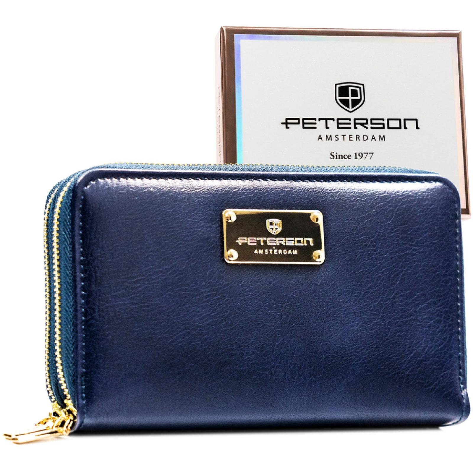 Modrá Peněženka Peterson 7FS-700 NTP